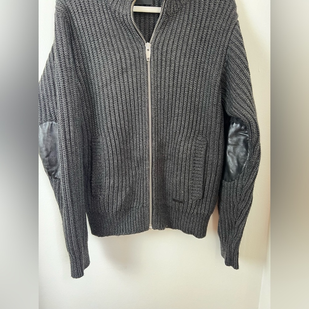 The Kooples Wool Zip Sweater Large - Picture 3 of 9